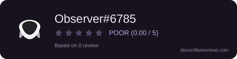 Rating widget preview for Observer#6785