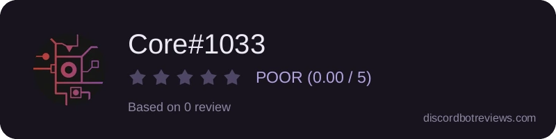 Rating widget preview for Core#1033