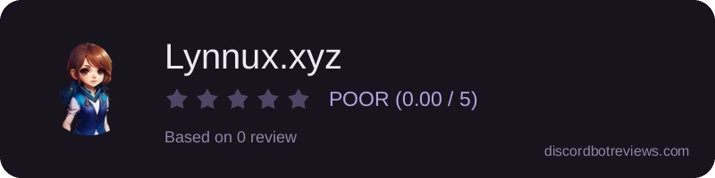 Rating widget preview for Lynnux.xyz