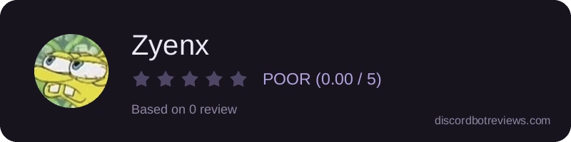 Rating banner for Zyenx