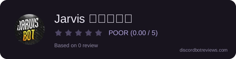 Rating widget preview for Jarvis بطاقة
