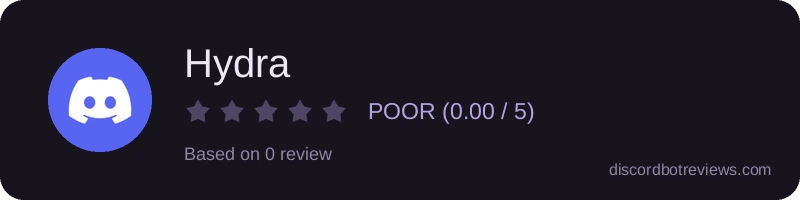Rating widget preview for Hydra