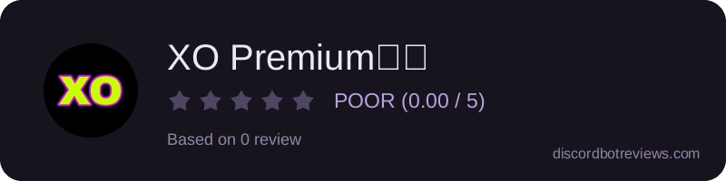 Rating widget preview for XO Premium🌟💫