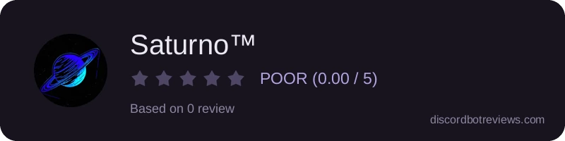 Rating widget preview for Saturno™