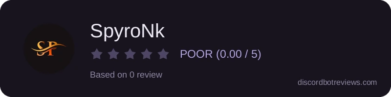 Rating widget preview for SpyroNk