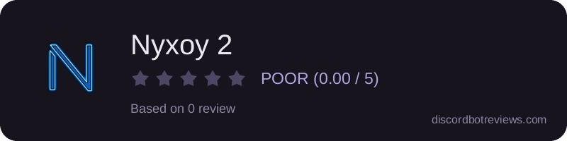 Rating widget preview for Nyxoy 2
