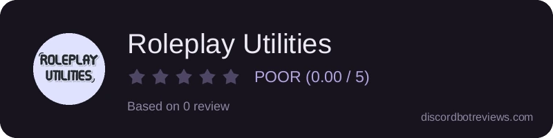 Rating widget preview for Roleplay Utilities