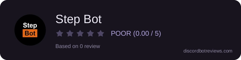 Rating widget preview for Step Bot