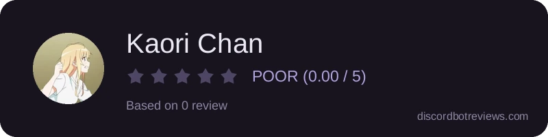 Rating widget preview for Kaori Chan