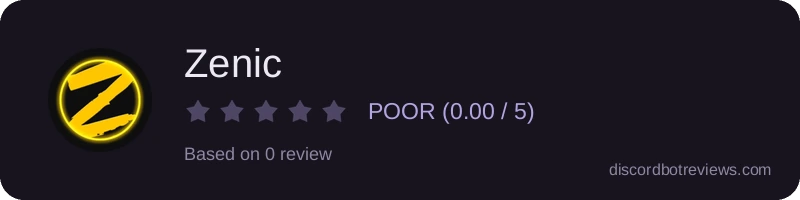 Rating widget preview for Zenic