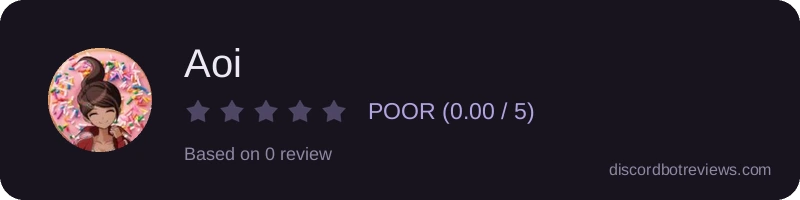 Rating widget preview for Aoi