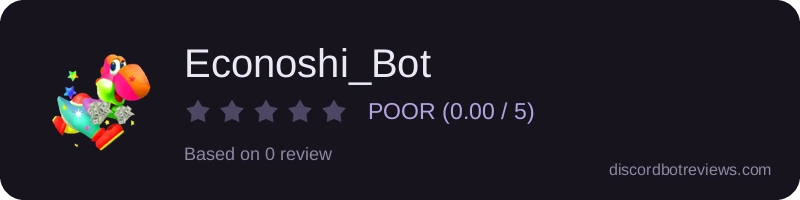 Rating widget preview for Econoshi_Bot