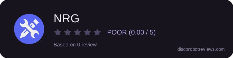 Rating widget preview for NRG
