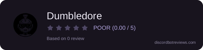 Rating widget preview for Dumbledore