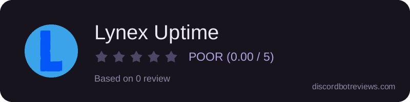 Rating widget preview for Lynex Uptime