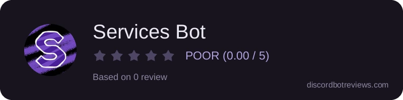 Rating widget preview for Services Bot