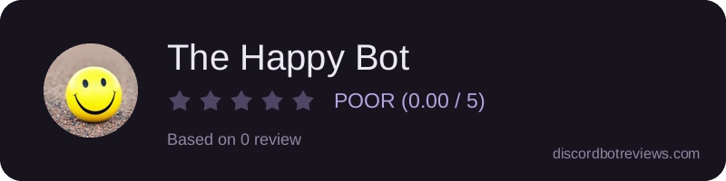 Rating banner for The Happy Bot