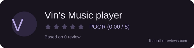Rating widget preview for Vin's Music player