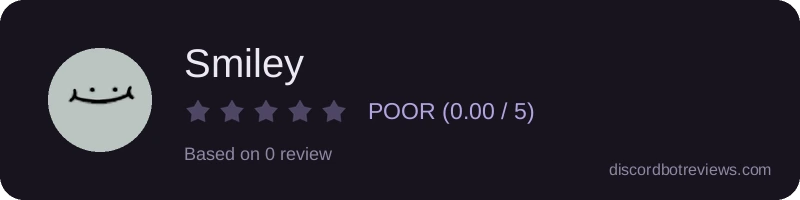 Rating widget preview for Smiley