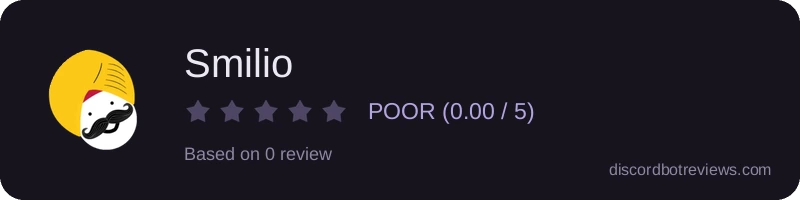 Rating widget preview for Smilio