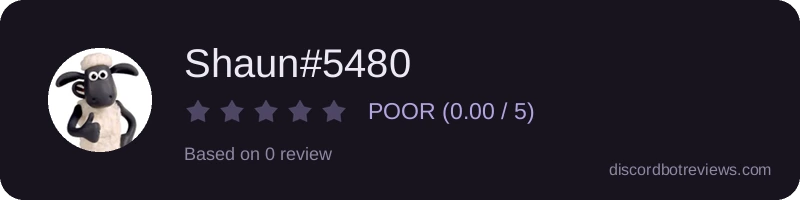 Rating widget preview for Shaun#5480