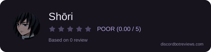 Rating widget preview for Shōri