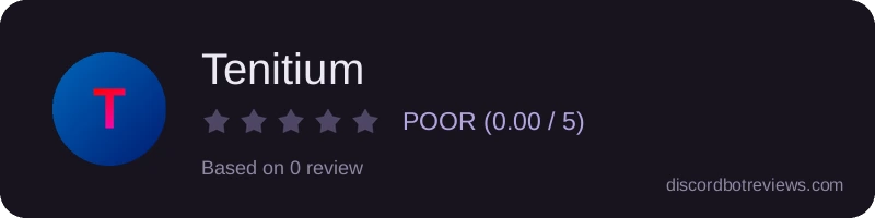 Rating widget preview for Tenitium