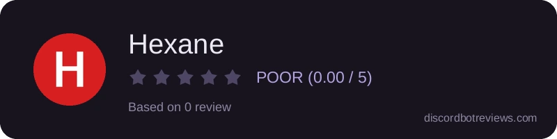 Rating banner for Hexane