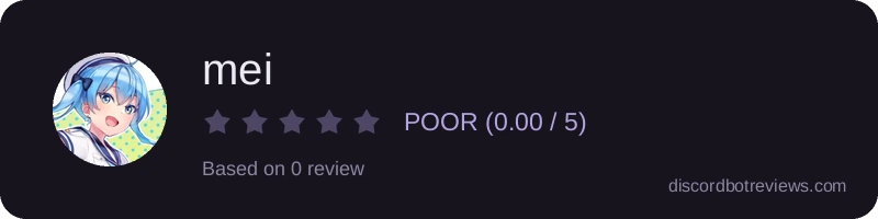 Rating widget preview for mei