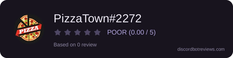 Rating widget preview for PizzaTown#2272