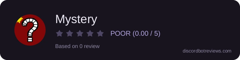 Rating widget preview for Mystery