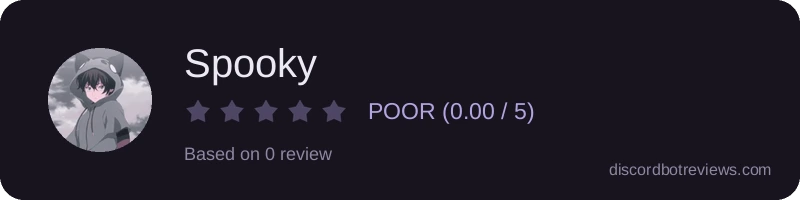 Rating widget preview for Spooky