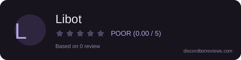 Rating widget preview for Libot