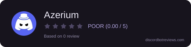Rating widget preview for Azerium