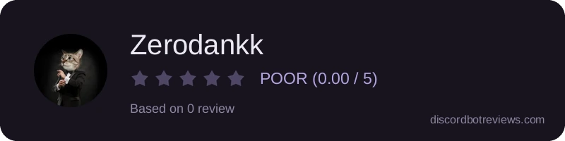 Rating widget preview for Zerodankk