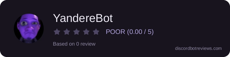 Rating widget preview for YandereBot