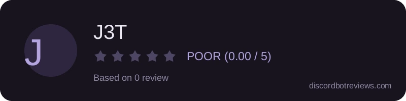 Rating widget preview for J3T