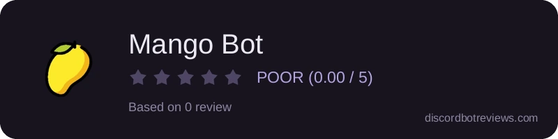 Rating banner for Mango Bot