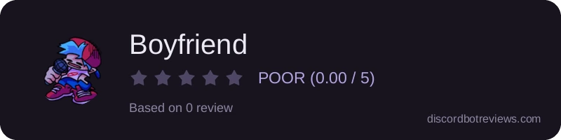 Rating widget preview for Boyfriend