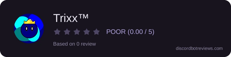 Rating widget preview for Trixx™
