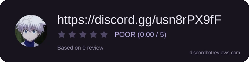 Rating widget preview for https://discord.gg/usn8rPX9fF
