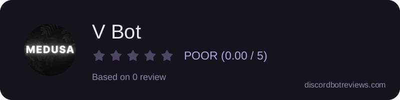 Rating widget preview for V Bot