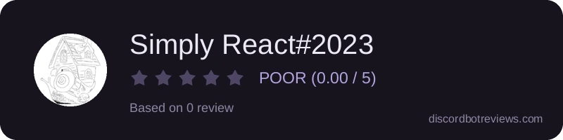 Rating widget preview for Simply React#2023
