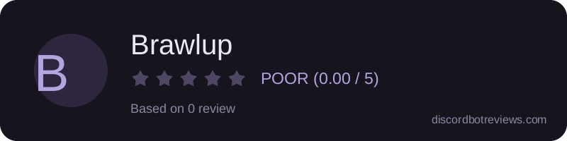 Rating widget preview for Brawlup