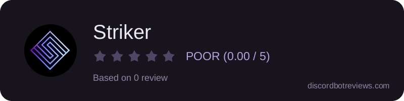 Rating widget preview for Striker