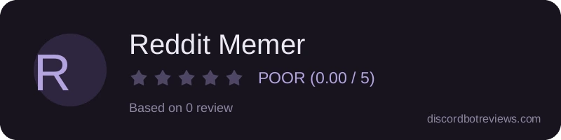 Rating widget preview for Reddit Memer