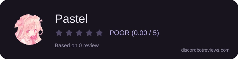 Rating widget preview for Pastel