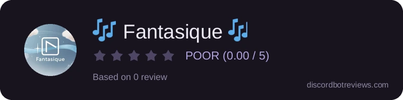 Rating widget preview for 🎶 Fantasique 🎶