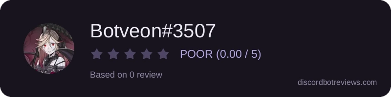 Rating widget preview for Botveon#3507