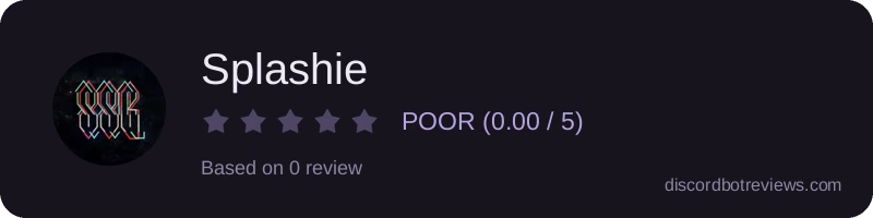 Rating widget preview for Splashie
